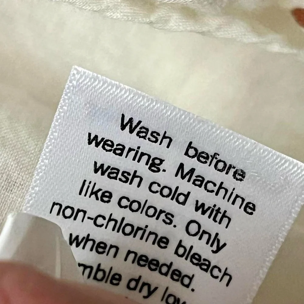 LC Lauren Conrad Cream Polka Dot Ruffle Wrap Blouse - Picture 7 of 9